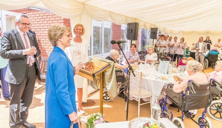 duchess of gloucester visits exeter