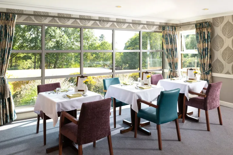 Merlewood Care Home dining room