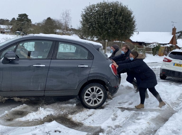 Grove Court's Snow Day Heroes