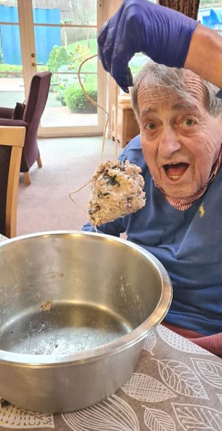 Making Bird Feeders At Grove Court