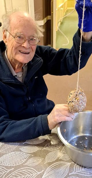 Making Bird Feeders At Grove Court