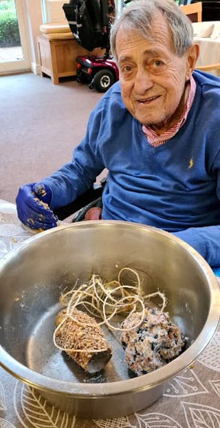 Making Bird Feeders At Grove Court