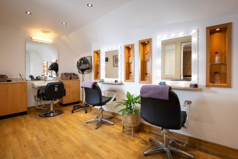 The hairdressers at Eversfield Care Home