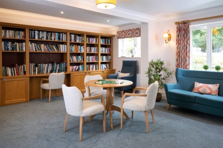 The Library Room at Eversfield Care Home